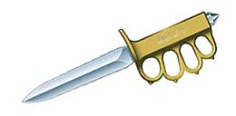 trench knife with brass knuckles for sale